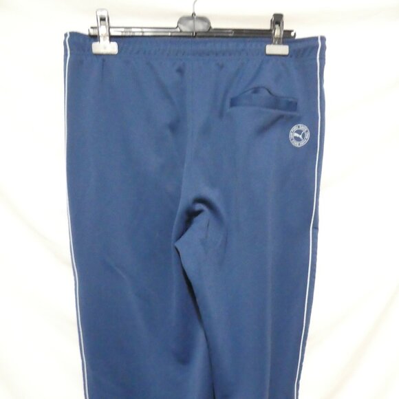 PUMA | xl - extra large | Blue Exercise / Track Pants With White Stripe Sides - Picture 13 of 15